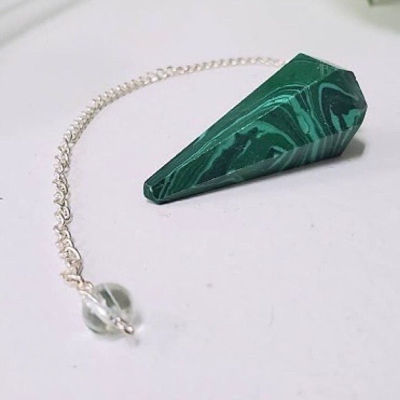 Malachite pendulum - Picture 1 of 1